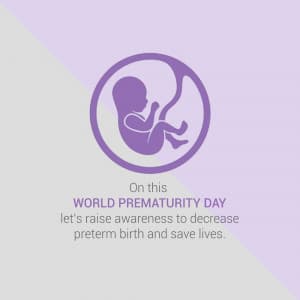 World Prematurity Day whatsapp status poster