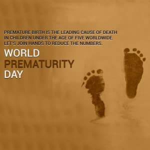 World Prematurity Day Facebook Poster