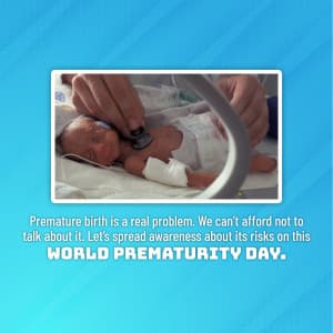World Prematurity Day event advertisement