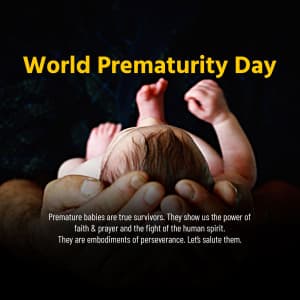 World Prematurity Day marketing flyer