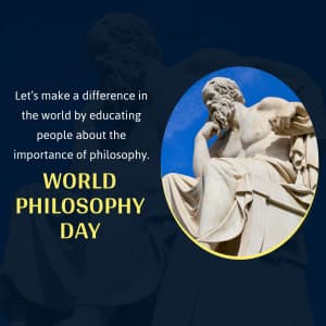 World Philosophy Day marketing flyer