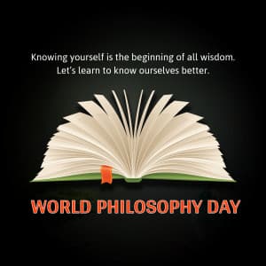 World Philosophy Day creative image
