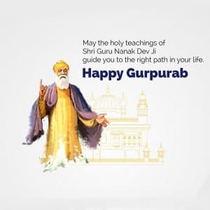 Guru Nanak Jayanti creative image