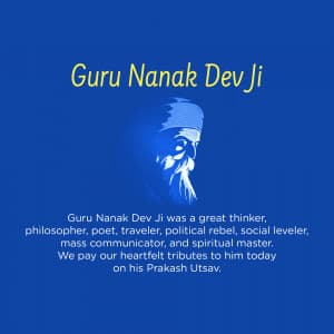 Guru Nanak Jayanti banner