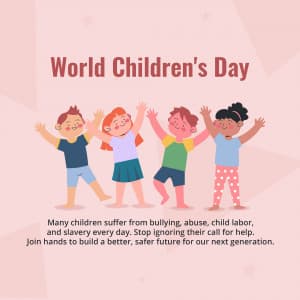 World Children's Day marketing poster