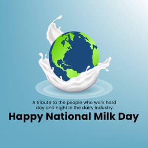 National Milk Day marketing poster