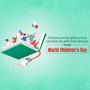 World Children's Day marketing flyer