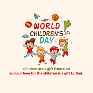 World Children's Day creative image