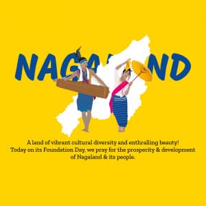 Nagaland Foundation Day marketing poster