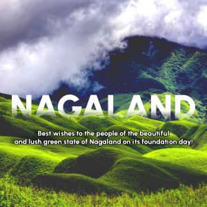 Nagaland Foundation Day marketing flyer