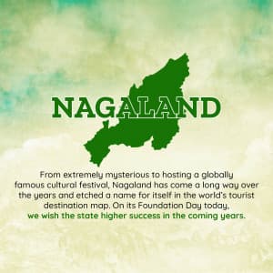 Nagaland Foundation Day creative image