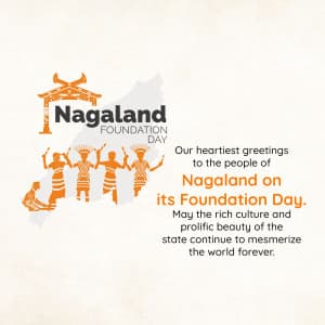 Nagaland Foundation Day graphic