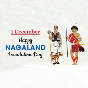 Nagaland Foundation Day whatsapp status poster