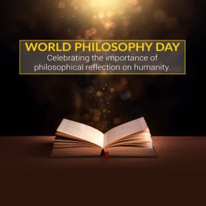 World Philosophy Day poster Maker