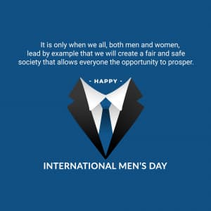 International Men’s Day marketing poster