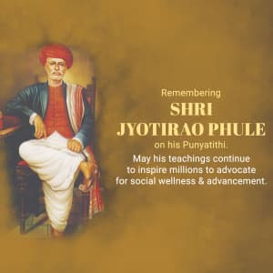 Jyotirao Phule Punyatithi creative image