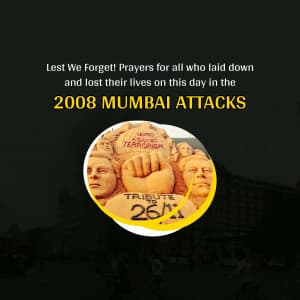 Mumbai Attack Remembrance Day advertisement banner