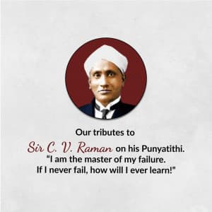 C. V. Raman Punyatithi Instagram Post