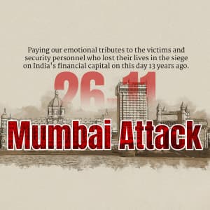 Mumbai Attack Remembrance Day greeting image