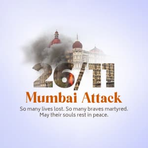 Mumbai Attack Remembrance Day marketing poster