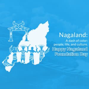 Nagaland Foundation Day poster Maker
