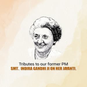 Indira Gandhi Jayanti poster Maker