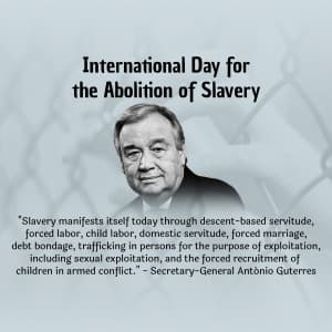 Day of Abolition of Slavery ad post
