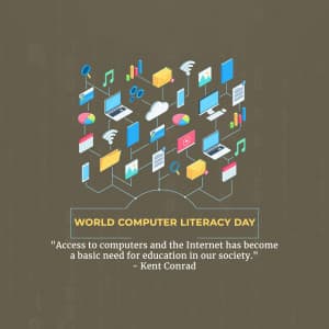 Computer Literacy Day advertisement banner