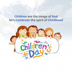 Children's Day whatsapp status poster