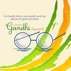 Gandhi Jayanti event poster