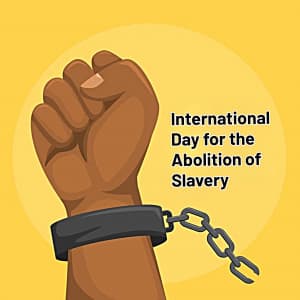 Day of Abolition of Slavery Facebook Poster