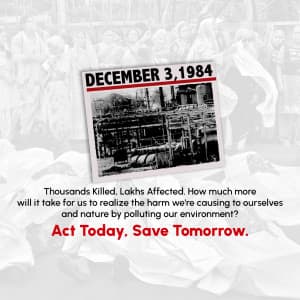 Bhopal Gas Tragedy Day ad post