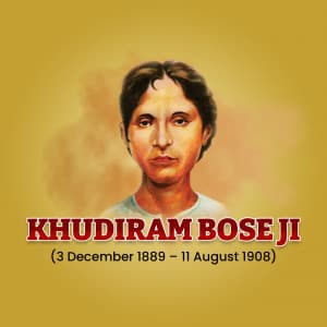 Khudiram Bose Jayanti creative image