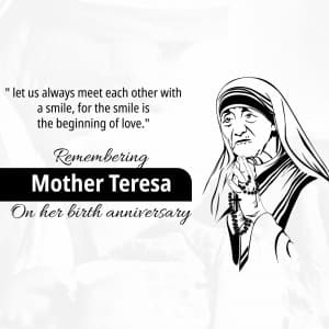 Mother Teresa Jayanti poster Maker