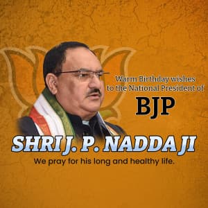 J. P. Nadda Birthday ad post