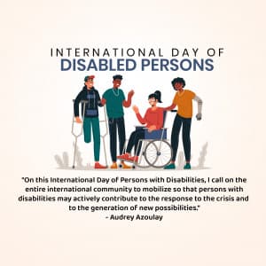 Disability Day marketing flyer