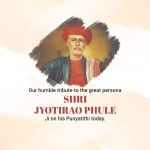 Jyotirao Phule Punyatithi poster Maker