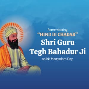 Guru Tegh Bahadur's Martyrdom Day Instagram Post