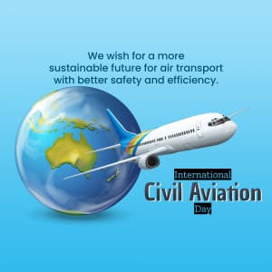 World Civil Aviation Day ad post