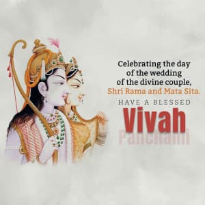 Vivah Panchami greeting image