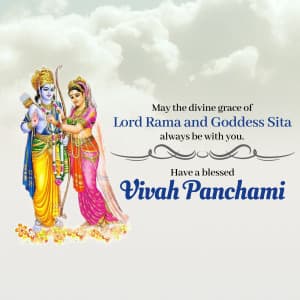 Vivah Panchami marketing poster