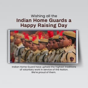 Home Guard Raising Day ad post