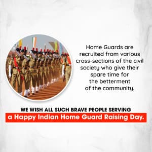 Home Guard Raising Day greeting image