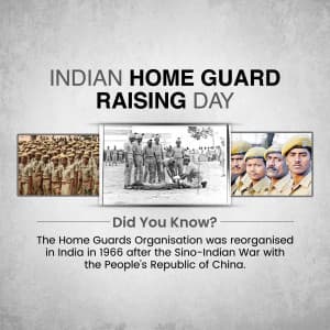 Home Guard Raising Day creative image