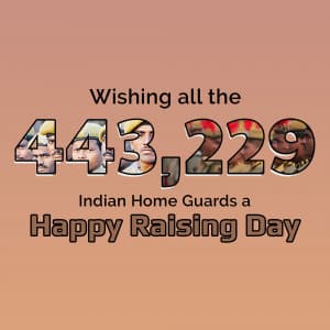 Home Guard Raising Day whatsapp status poster
