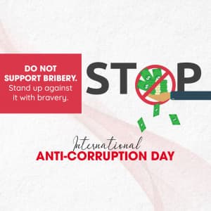 International Anti-Corruption Day ad post