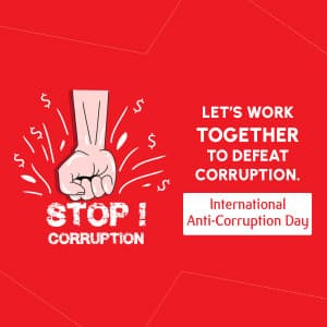 International Anti-Corruption Day greeting image