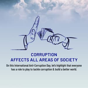 International Anti-Corruption Day marketing poster