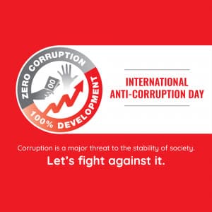 International Anti-Corruption Day graphic