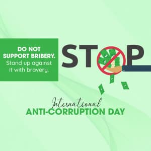 International Anti-Corruption Day marketing flyer